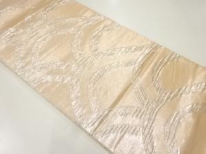 アンティーク　波模様織出し袋帯（材料）